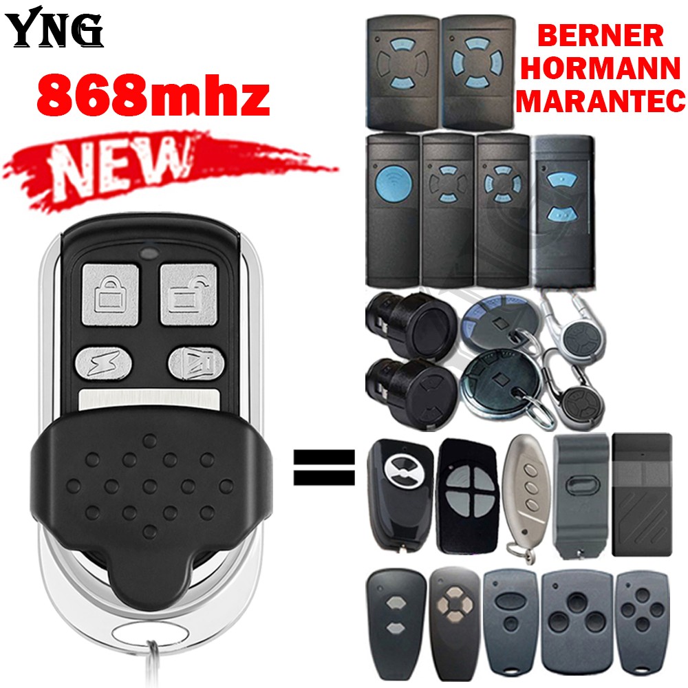 For hörmann HSM2 HSM4 HSE2 HSE4 HS1 HS2 HS4 HSZ1 HSZ2 MARANTEC Digital D382 D313 BERNER BHS121Garage Gate Door Remote Control