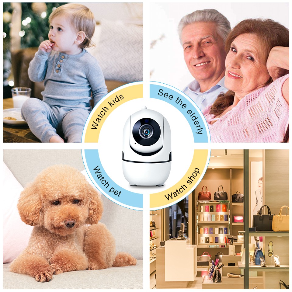 1080P Wireless IP Camera Wifi Intelligent Car Tracking Mini Camera HD Home Security Network 3MP CCTV Camera Baby Monitor Wifi