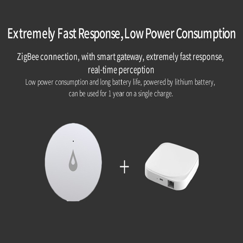 Zigbee Water Leak Sensor Smart Home Sensor Soaking Sensor App Remote Control System Security Water Submersion Detector