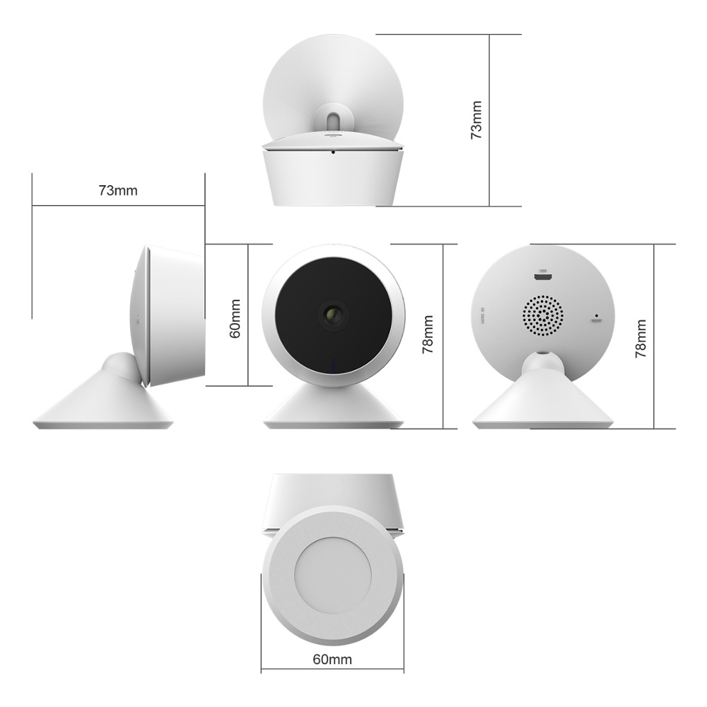 Laxihub Mini IP Camera Wifi Webcam Baby Monitor With Motion Detection Night Vision Smart Home Monitoring Camera