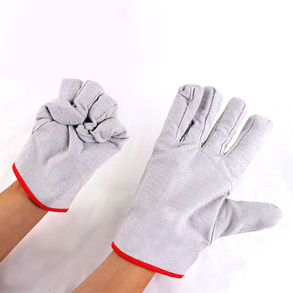 Non-slip Welding Construction Site Wear Resistant Canvas Work Safety Adult Multi-purpose Protective Gloves 24 Line Unisex