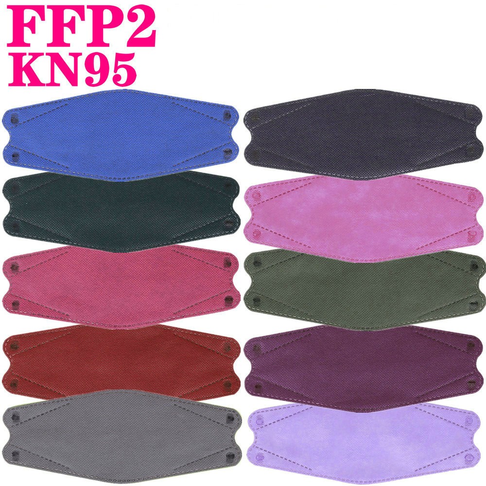 KN95 FFP2 Unique Print Fish Mask Mascarillas CE Protective Breathing Dust Anti-Fog Adult Colorful Masques