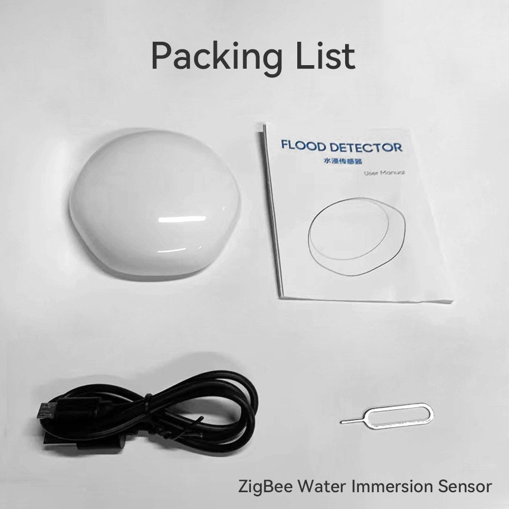 Tuya Smart Home WiFi Water Leak Alarm Zigbee Bypass Safety Alarm System Protection Work with Alexa Google Smart Life