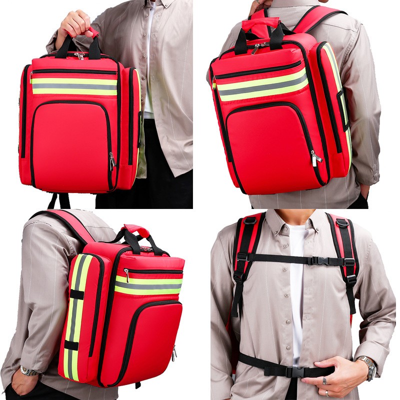 Emergency First Aid Rescue Backpack Civil Air Defense Earthquake Relief Bag Large Capacity Storage Rated Survival Kit