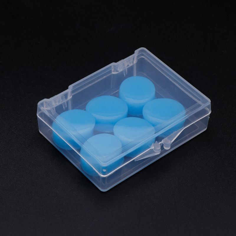 6pcs Protective Earplugs Soft Silicone Earplugs Waterproof Anti-noise Earbud Protector Swimming Bathing Water Sports