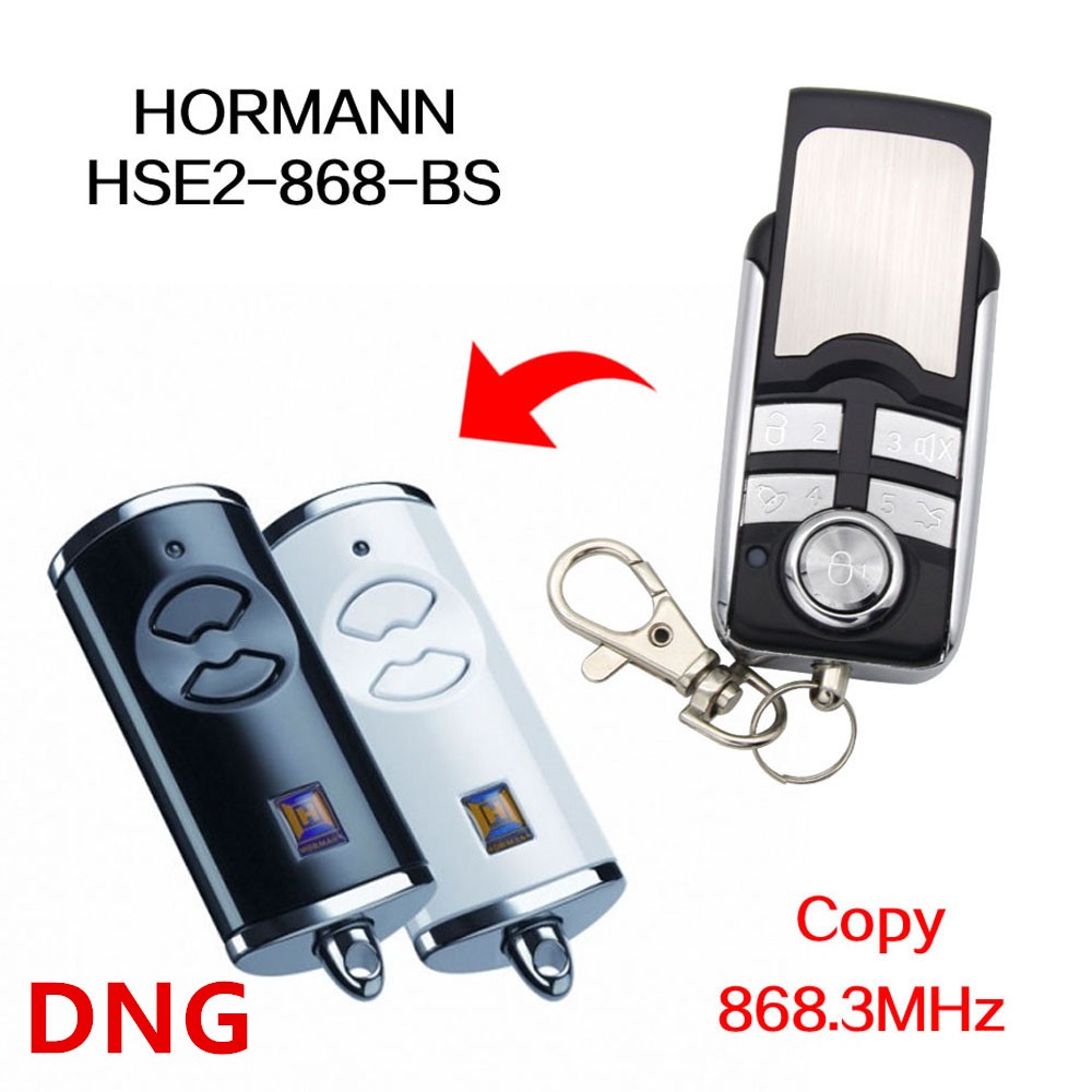 1pc Hormann HSE5 HSE4 HSE2 HSE 868 BS Remote Control Hormann HS HSS HSD HSP HSE 1 2 4 5 BS 868MHz Remote Garage Gate 868MHz