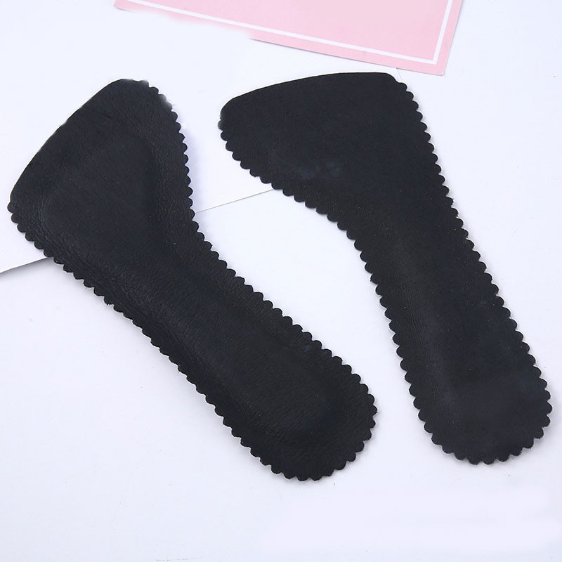 1 Pair Leather Half Foot Pad High Heel Insoles Sweat-absorbent Seven Points Cushion Anti-slip Massage Cushion Insert Foot Care Tool