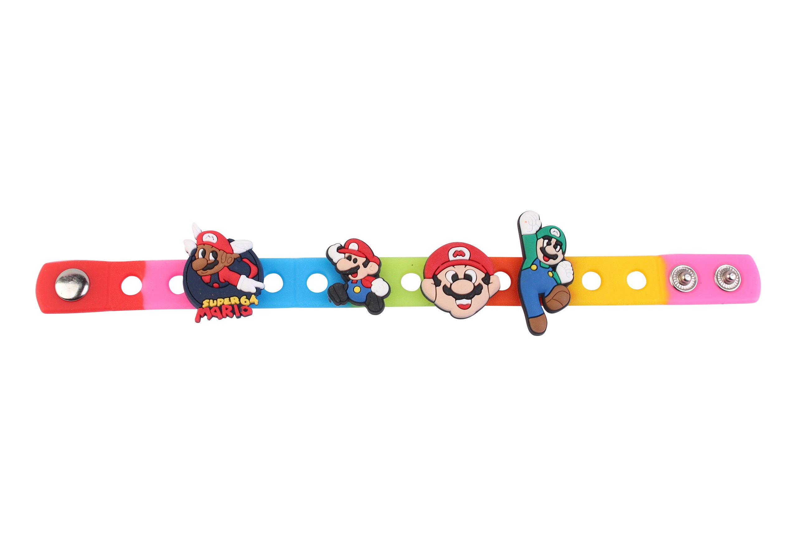 20pcs Cartoon Super Mario Luigi Mushroom PVC Shoe Charms Garden Croc Shoe Accessories Charms Buckle Fit Croc JIBZ Children Party