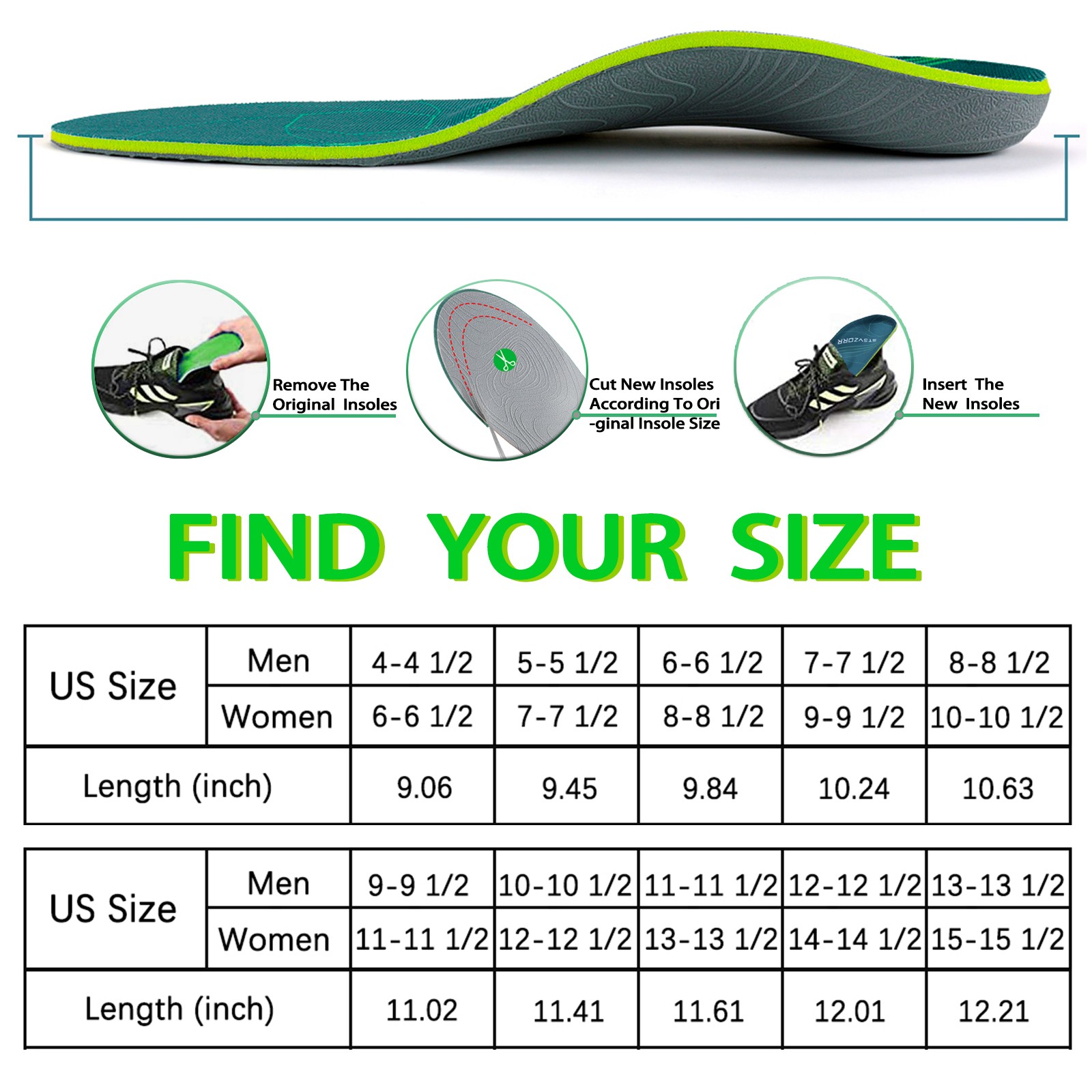 Flat Feet Arch Support Orthotic Insoles Men Women Plantar Fasciitis Heel Pain Orthotic Insoles Sneakers Shoe Inserts