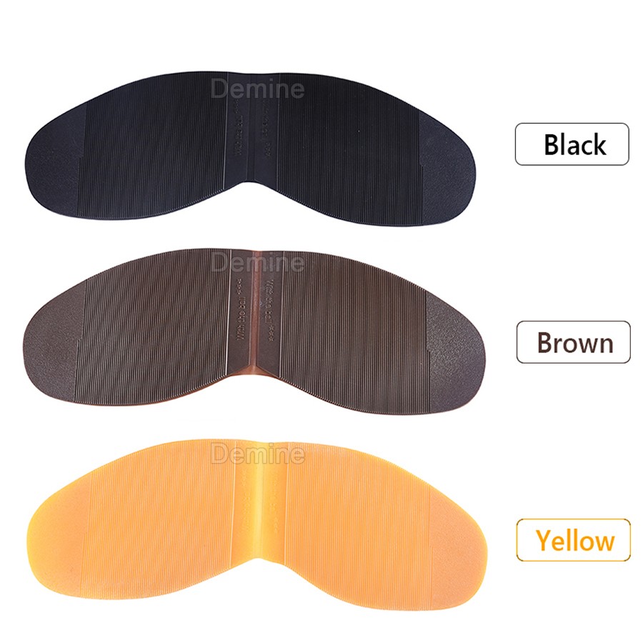 Demine men's rubber outsole, non-slip leather sole, glue stick, spare pad