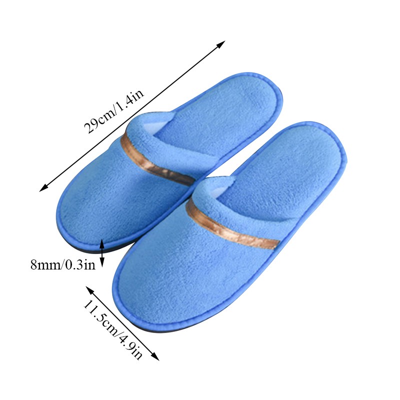 New Disposable Men Women Slippers Coral Fleece Autumn Winter Home Guest Unisex Slippers Hotel Beauty Club Washable Shoes Slippers