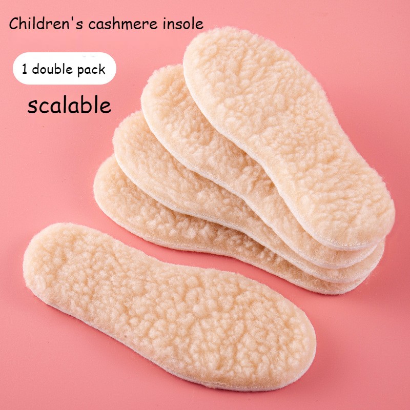 xiaomi children insole warm and cold proof imitation wool lamb cashmere for boys and girls in winter zapatos de mujer woman