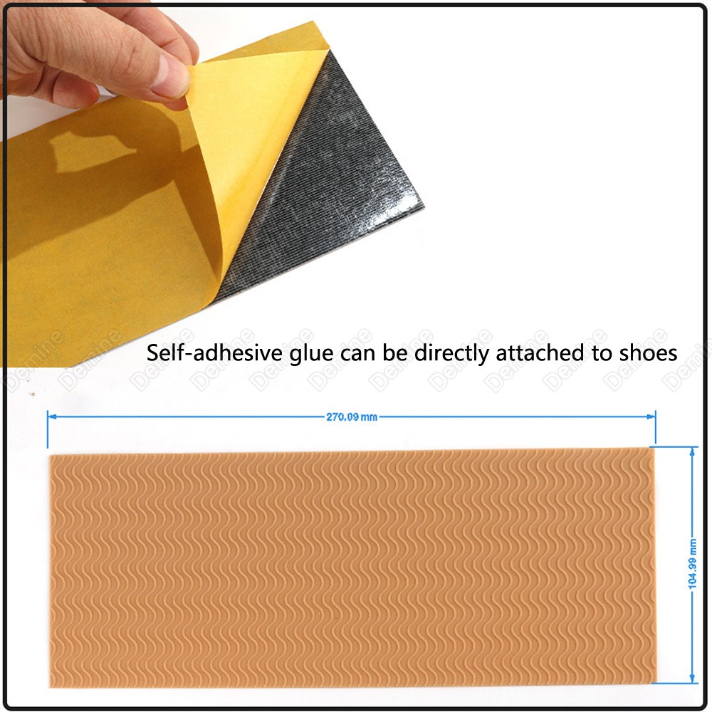 Non-slip Rubber Sole Protector for High Heels Self-adhesive Repair Board Shoe Care Tool Mat