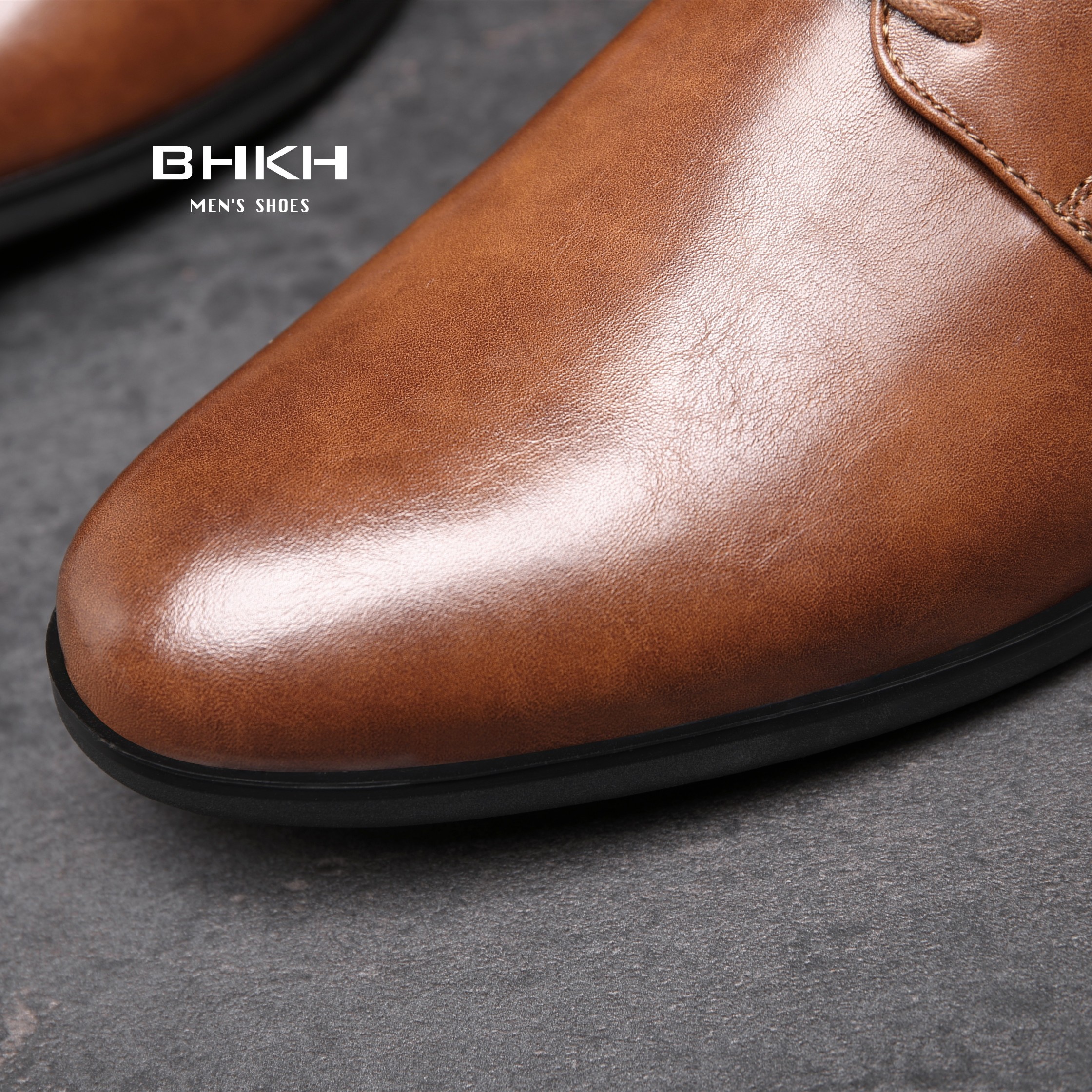 BHKH 2022 Mens Formal Dress Shoes Spring Autumn Lace Up Men Wedding Shoes Smart Business Office Work For Men Shoes