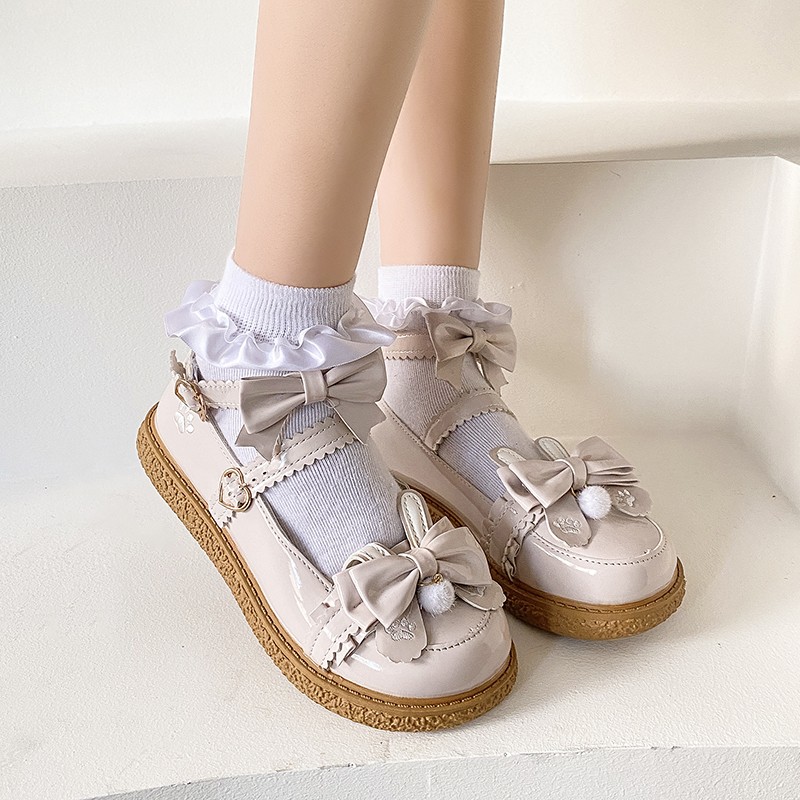 Rimocy Patent Leather Mary Janes Shoes Woman Beautiful Ankle Strap Lolita Shoes Women Soft Bottom Platform Jk Harajuku Flats