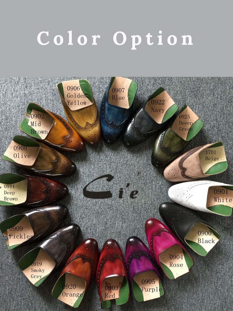 Cie Desinger Shoes Men High Quality Formal Casual Leather Shoes Oxford Wedding Dress Shoes Elegant Handmade Custom Made OX50