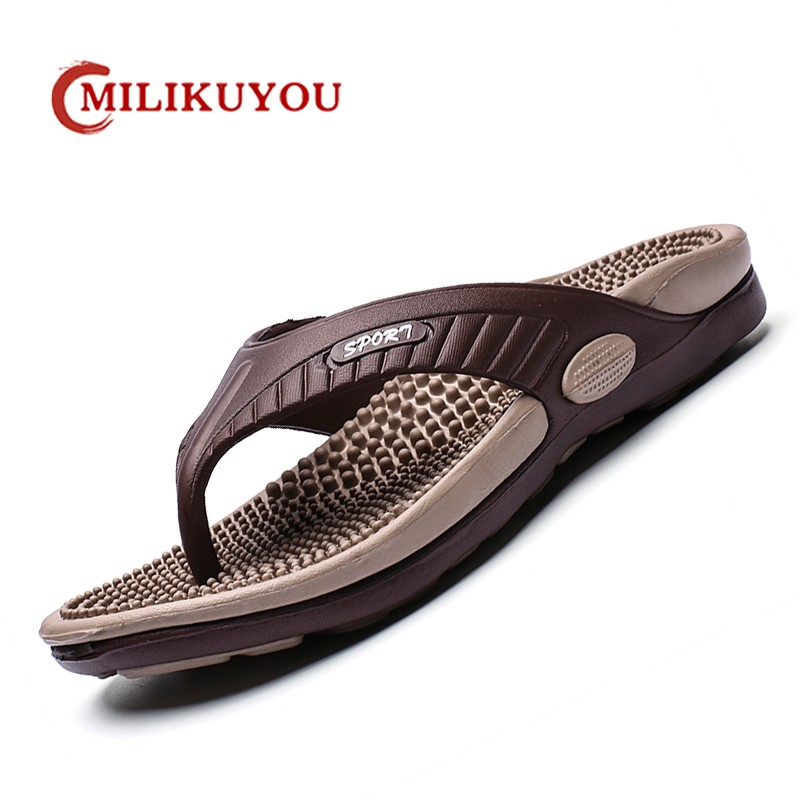 summer men flip flops massage granule men slippers comfortable beach sandals men casual shoes house flip flops bathroom shoes