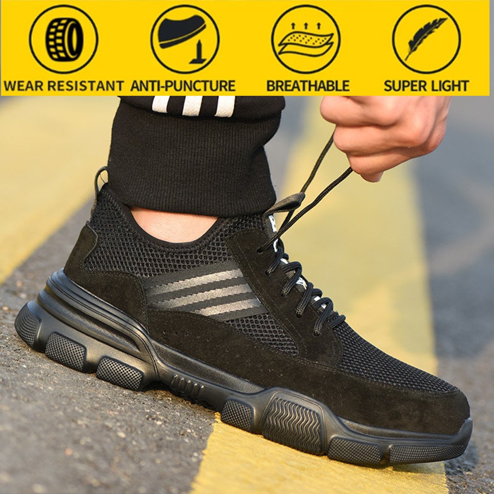 Safety shoes insurance work shoes men's puncture-proof shoes summer breathable safety shoes men's safety shoes