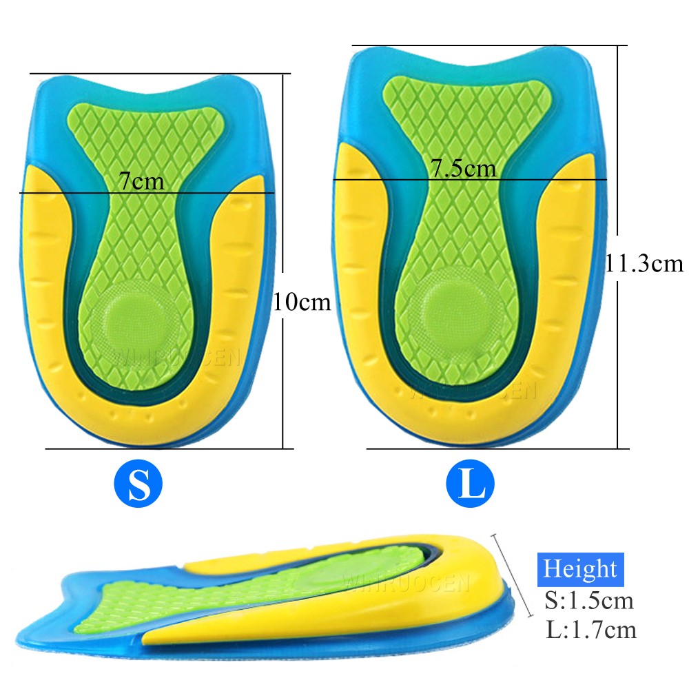 Silicone Gel Heel Spur Pads for Heel Protector Protective Plantar Fasciitis Achilles Tendinitis Cracked Calluses Pain Relief