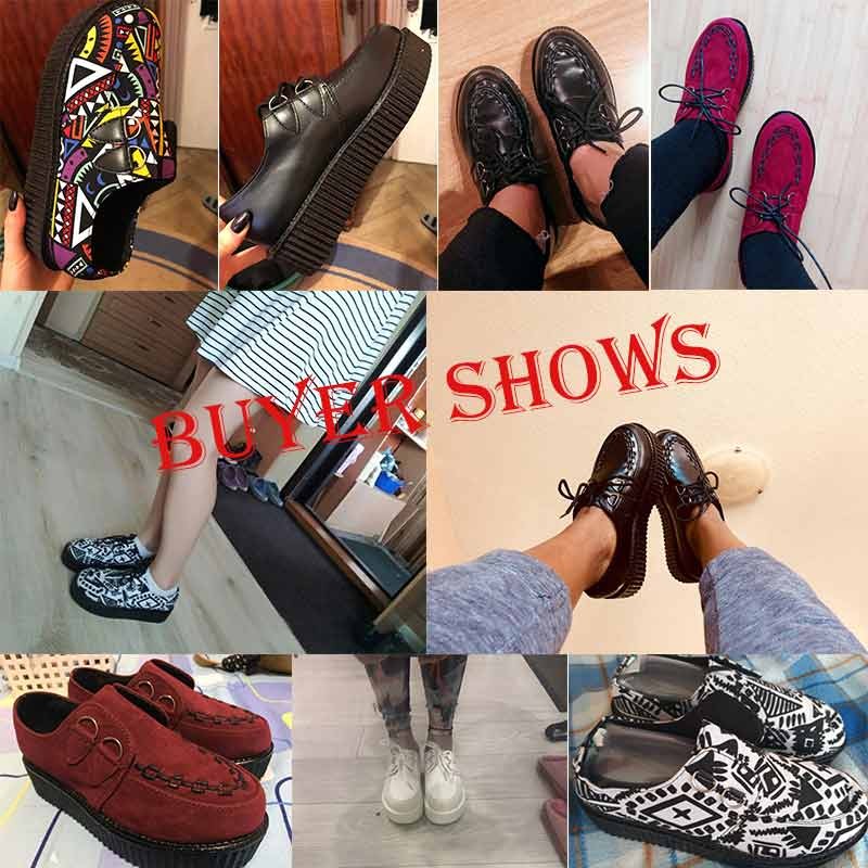 Creepers Casual Shoes Woman Plus Size Sneakers Women Shoes Ladies Platform Shoes 2022 Lace-up Women Flats Female Shoes Loafers