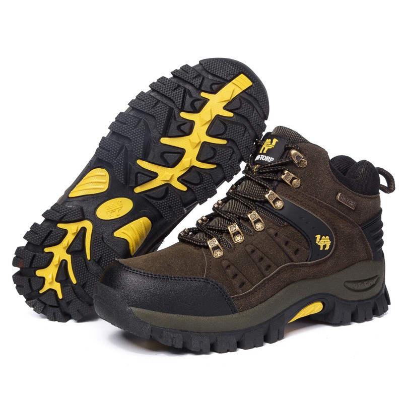 Men's hiking boots, suede men's hiking boots, comfortable and resistant shoes, classic and fashion style