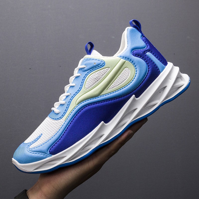 2022 new color matching lace-up blade sneakers breathable autumn high quality lightweight fashion running shoes trend men