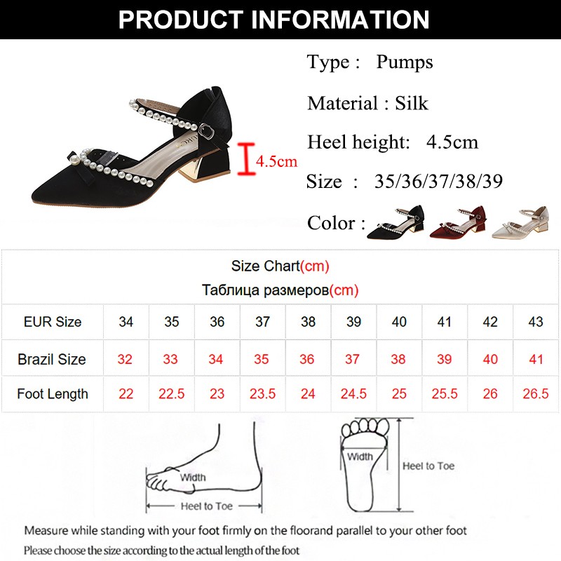 Rimocy 2022 Summer Pearl Pumps Women Pointed Toe Ankle Strap High Heels Shoes Woman Med Heel Elegant Bowknot Dress Shoes Ladies