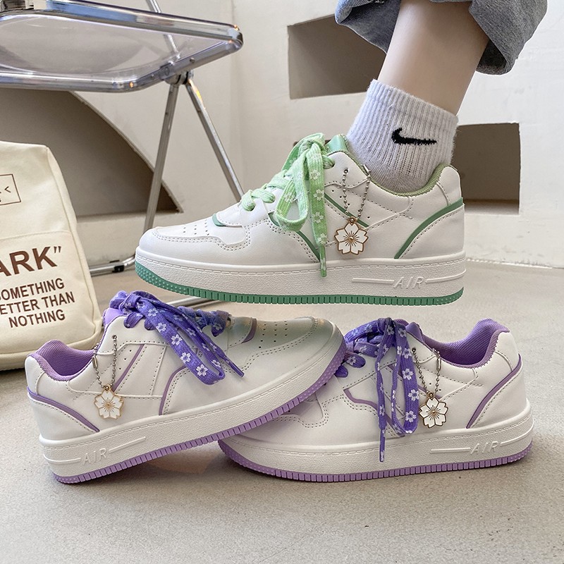 White Platform Sneakers Women Shoes Kawaii Cute Korean Fashion Sneakers Fairy Sweet Women Shoes Girls Tenis De Mujer