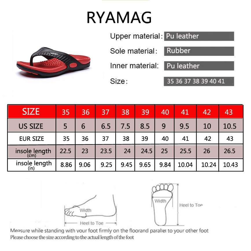 RYAMAG Massage Flip Flops Summer Men Slippers Beach Sandals Comfortable Men Casual Shoes Fashion Men Flip Flops Shoes 2022