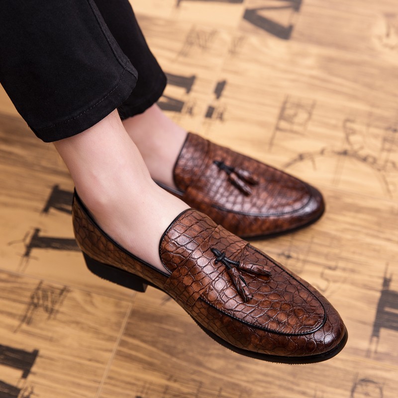 Men's Casual Fringe Shoes Lace Up Loafers With Tassels Casual Business Casual Shoes Special Offer 2019