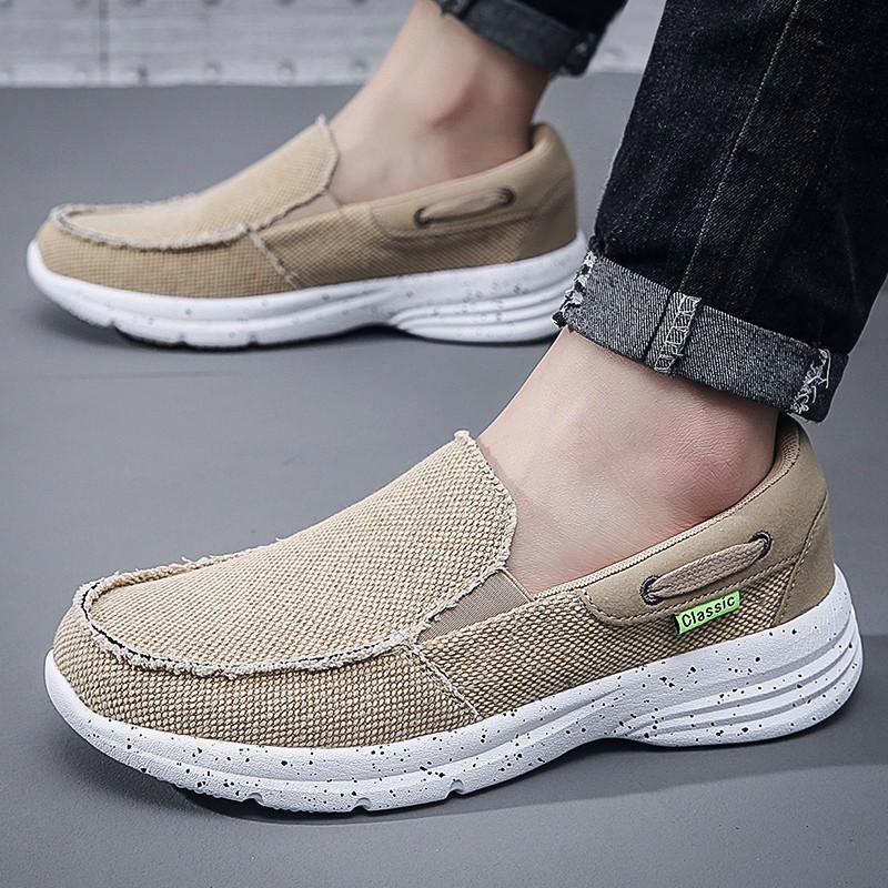 2022 summer men's casual shoes comfortable loafers outdoor lightweight sports shoes fashion men canvas shoes large size vulcanized shoes