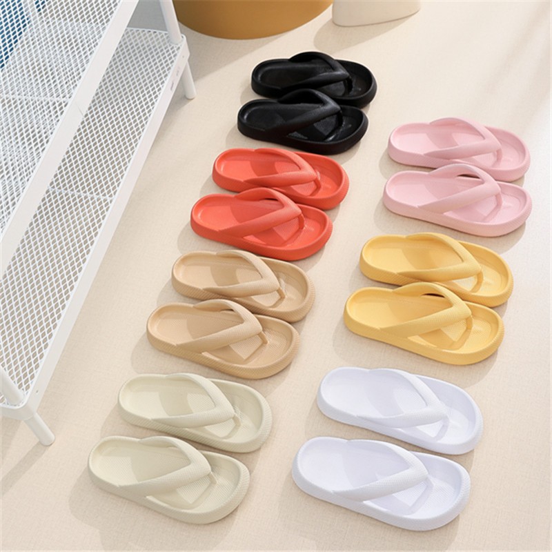 Remusi Plus Size Thick Platform Flip Flops Women 2022 Summer Fashion Non-slip Beach Slippers Woman Soft Sole Home Slides Sandals