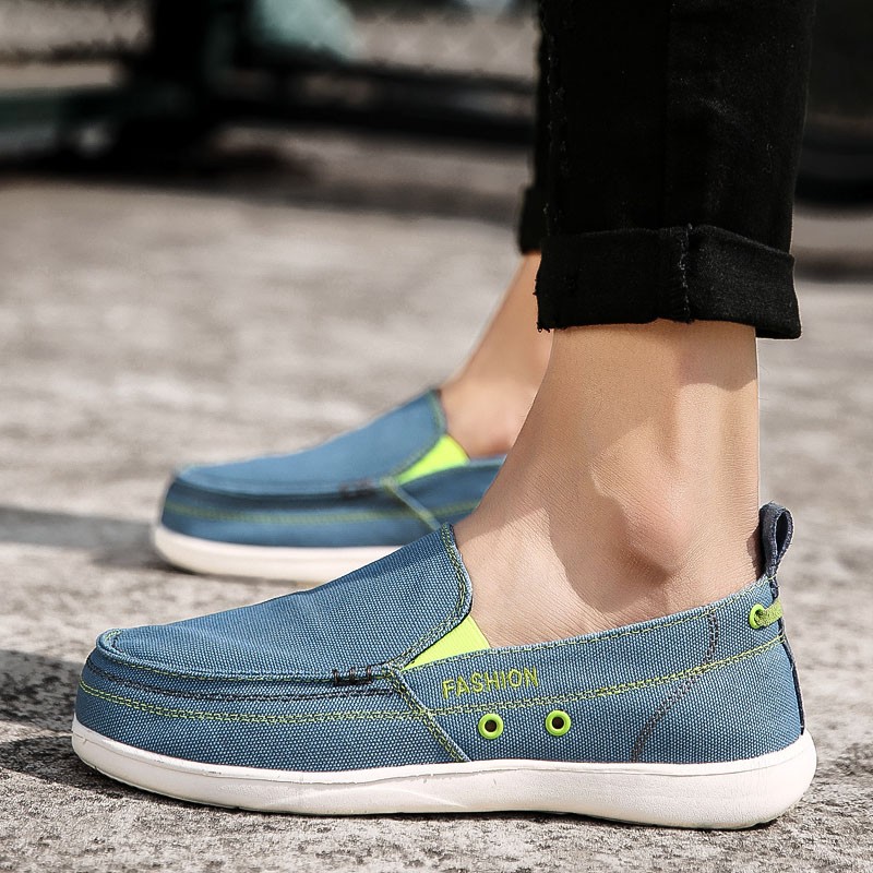 Men's Canvas Shoes Breathable Casual Shoes Luxury Brand Men Loafers Lightweight Boat Shoes Designer Vulcanize Shoes Sneakers