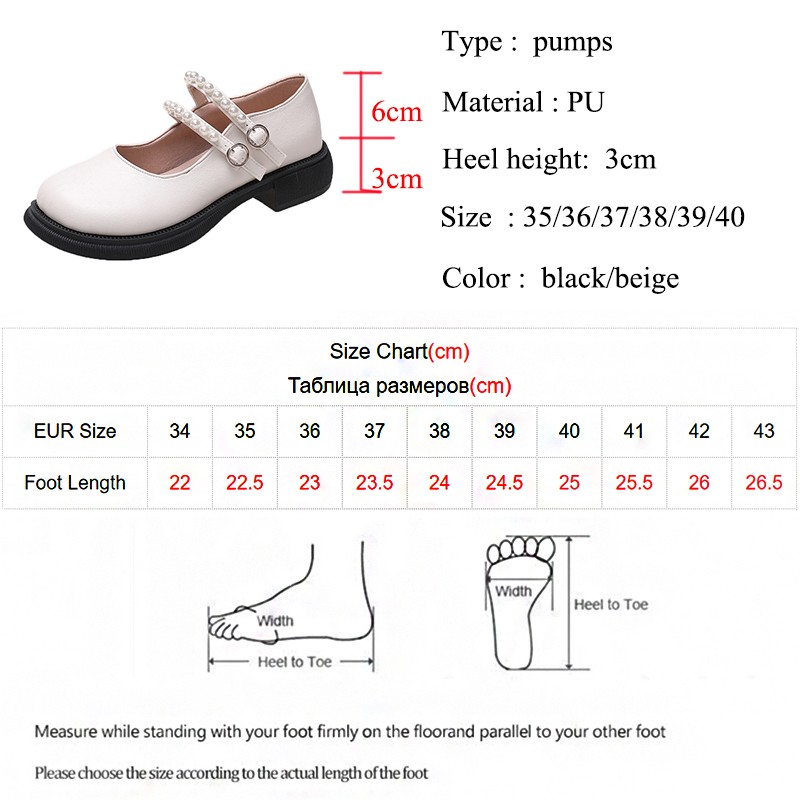 Lucyever 2022 Spring Double Buckle Mary Janes Women Pearls Strap Low Heels Casual Shoes Woman Pu Leather Students Shoes Mujer