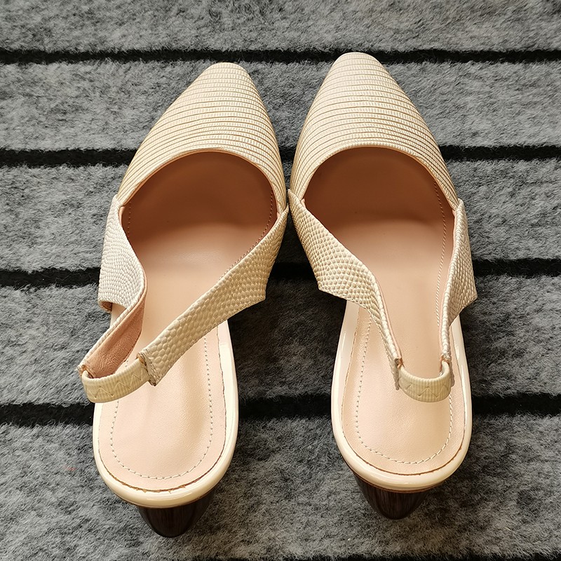 2021 women sandals natural leather shoes plus size 22-26.5cm summer ladies shoes lizard sheepskin high heels pumps exotic style