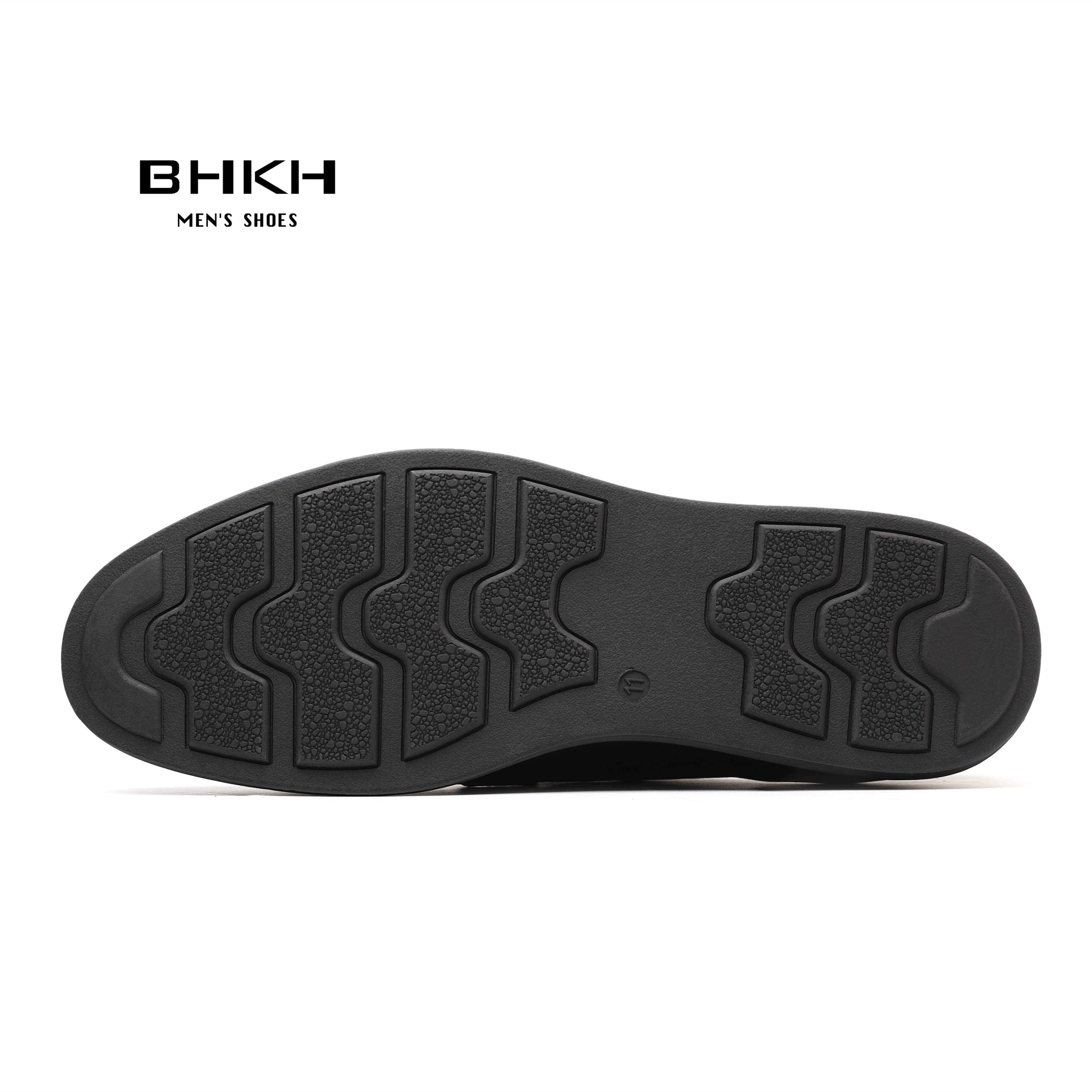 BHKH 2022 Autumn Genuine Leather Men Dress Shoes Fashion Lace-up Man Casual Shoes Work Smart Work Office Shoes light weig