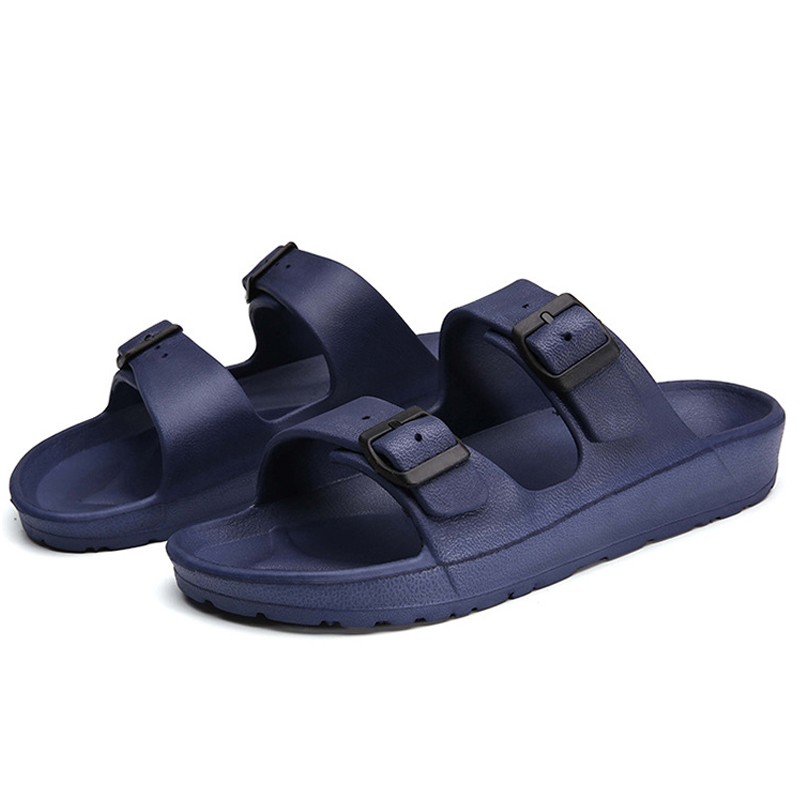 Men Slippers Thick Sole Non-slip Mens Sandals Summer Water Shoes Candy Color Slides Mens Beach Shoes Men Slippers Brand Designer