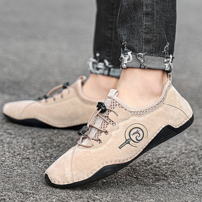 2022 new men's casual shoes men's shoes fashion high quality shoes leather driving shoes flat shoes handmade luxury boat shoes big size