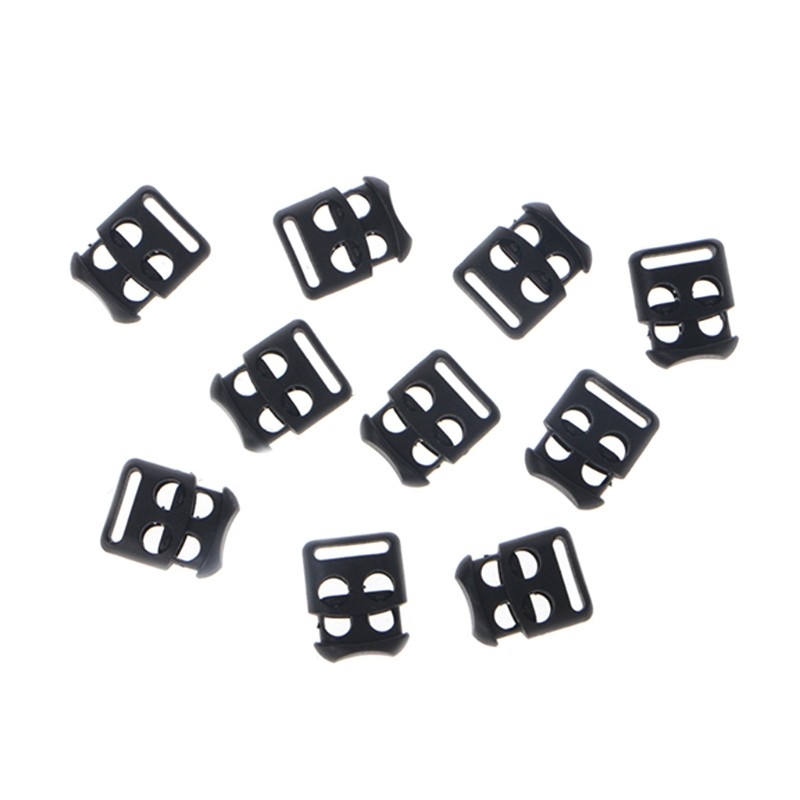 10pcs/lot Non-slip Shoelace Buckle Buckle Stopper Rope Clip Clasp Cord Cable Lock