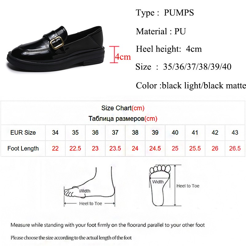 lucifer pearl pu leather loafers shoes for women buckle slip on platform flats woman 2022 spring black round toe office shoes