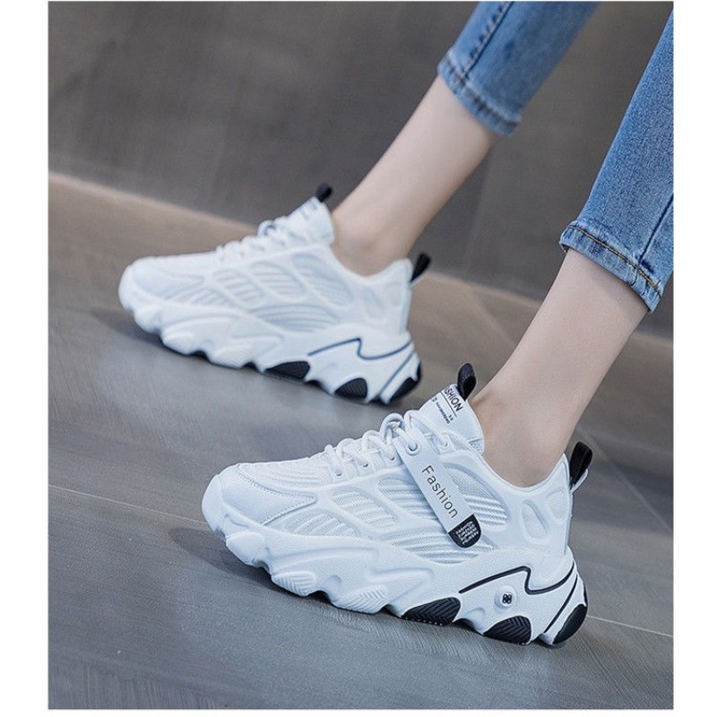 Women's shoes 2021 new lightweight breathable sneakers women height insole mesh shoes girls summer white shoes women's sports