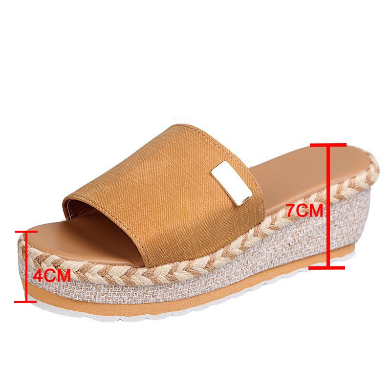 2022 Summer Chunky Heel Women Sandals Summer Wedge Sandals Casual Chunky Platform Sandals Female Wedge Sandals