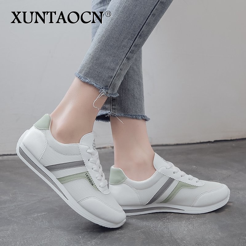 Women Reflective Chunky Sneakers Thick Sole Ladies Casual Vulcanized Shoes Web Celebrity Dad Female Fashion Designer Sneakers