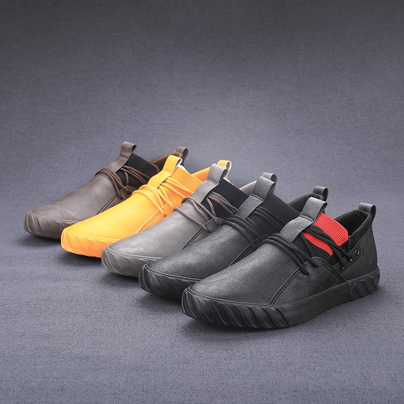 High Quality Men's Sneakers Casual Comfortable Outdoor Shoes Leather Loafers For Adults 2019