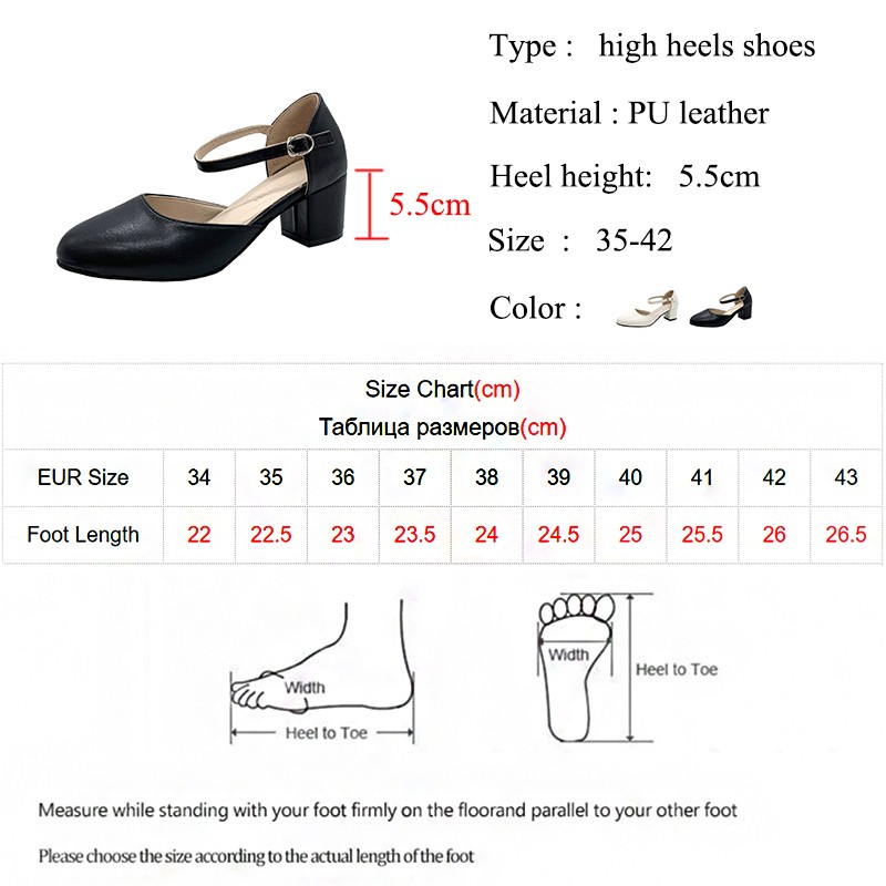 Rimocy Black Women Mary Jane Round Heel Pumps Women Platform Thick Heel Ankle Strap Shoes Women Summer PU Faux Leather Boots