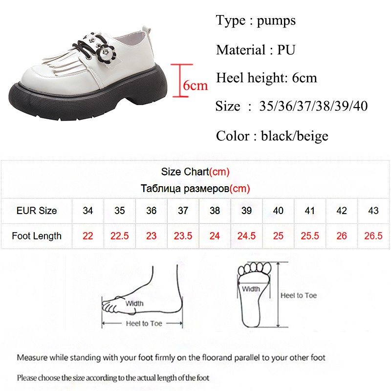 lucifer flower buckle platform pumps women 2022 spring hollow out thick bottom casual shoes woman round toe pu leather shoes