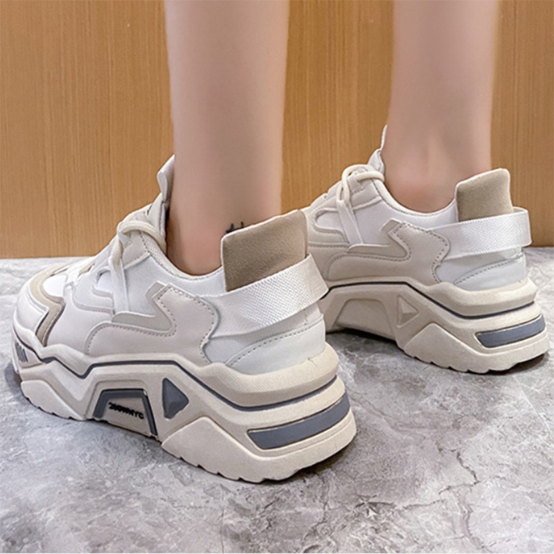 Old shoes trend women's shoes 2021 new autumn fashion Korean version increase thick-soled casual sports women's shoes