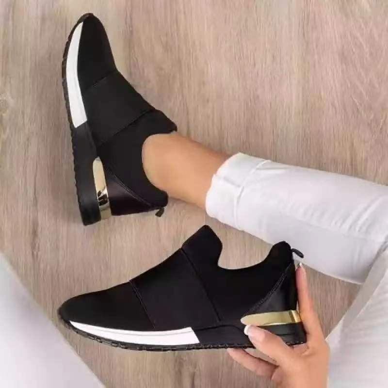 women loafers spring autumn esbadrille elastic band flat shoes female casual comfort cloth shoes ladies flats plus size