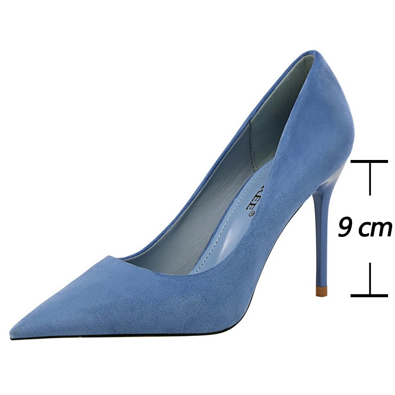 BIGTREE Suede Woman Pumps New High Heels For Women Office Shoes Fashion Stiletto Heels Women Basic Pump Plus Size 42 43