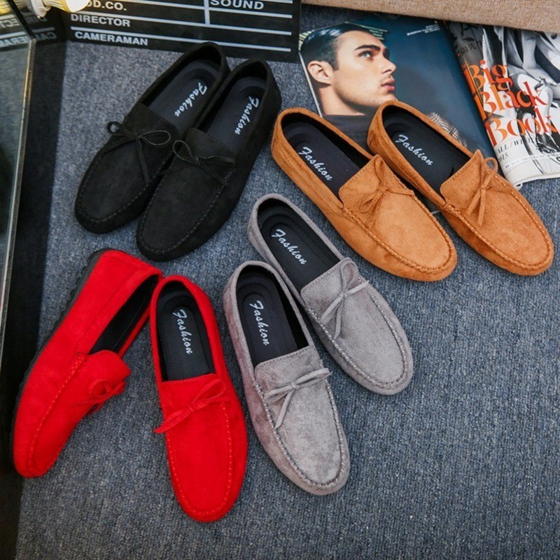 2022 Spring Summer New Men Loafers Comfortable Flat Casual Shoes Men Breathable Slip On Soft Leather Driving Shoes Moccasins